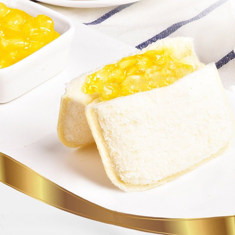 豪士菠萝夹心口袋面包整箱750g水果果粒吐司早餐蛋糕点心网红零食