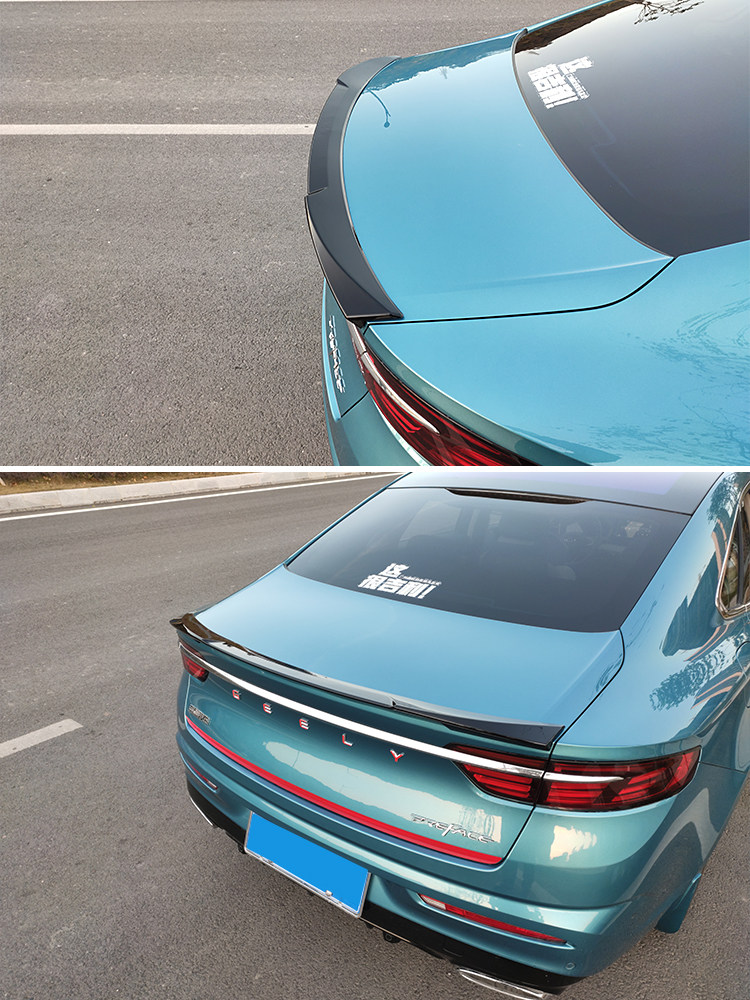 尾翼适用吉利星瑞刀锋abs碳纤烤漆汽车鸭翼其它加装