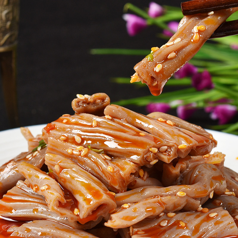 益旺麻辣脆肠250g40包整箱鸭肠酒店特色成品包装即食肠类