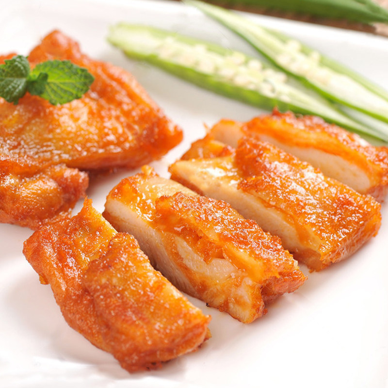 整箱10包圣农精制腿排奥尔良口味汉堡鸡腿商用生鸡肉