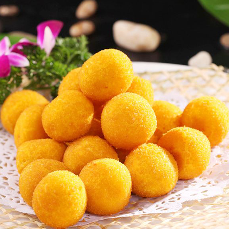 阿诺香芋地瓜丸440g广式红薯丸紫薯冷冻油炸食品