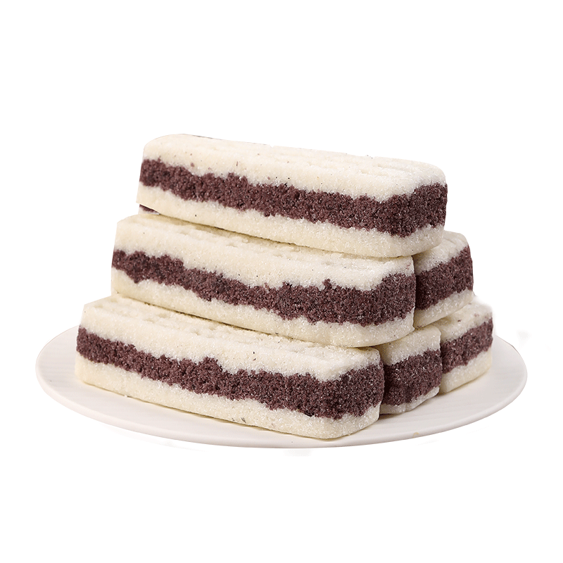 海盐黑米芡实糕无糖精早餐零食食品代餐糕点传统中式糕点