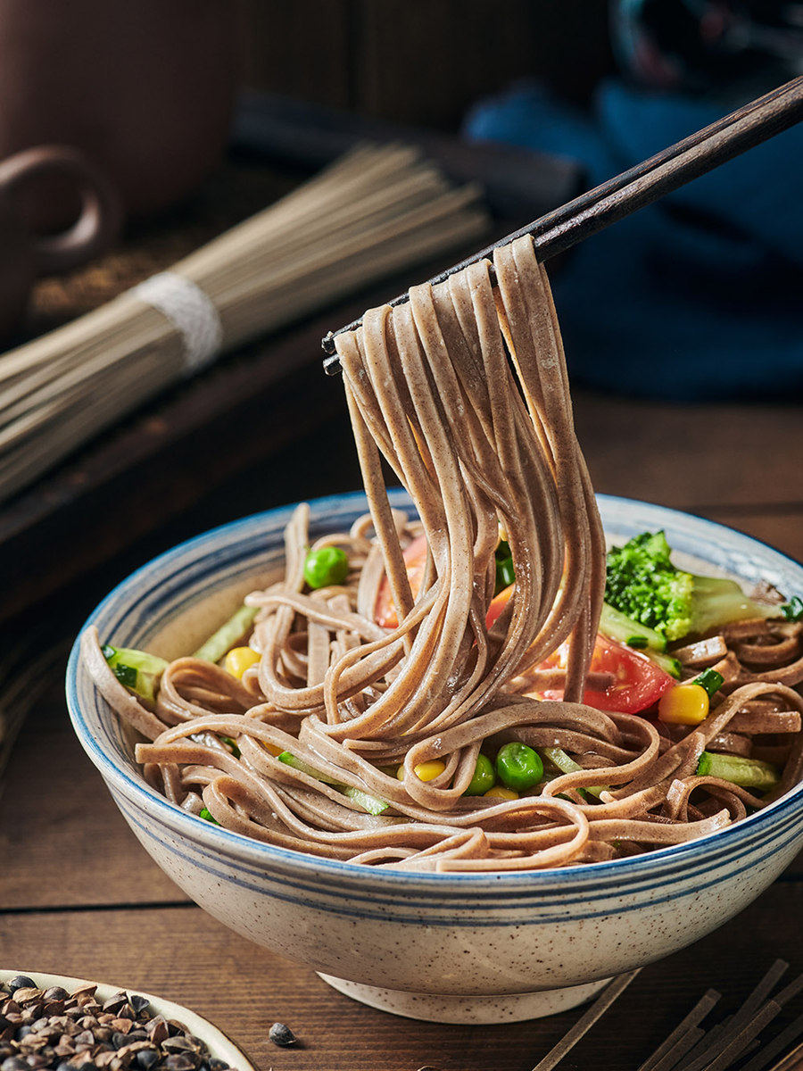 农家速食900g12面条黑面挂面低脂糖精御品含量面条