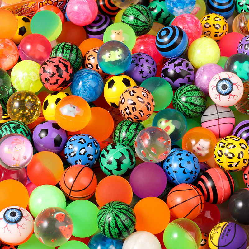 32号混装弹力跳跳球扭蛋玩具橡胶实心球幼儿园儿童球类玩具