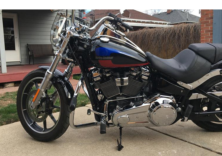 fangster哈雷街霸 路威s m8软尾车改装前置脚踏套件