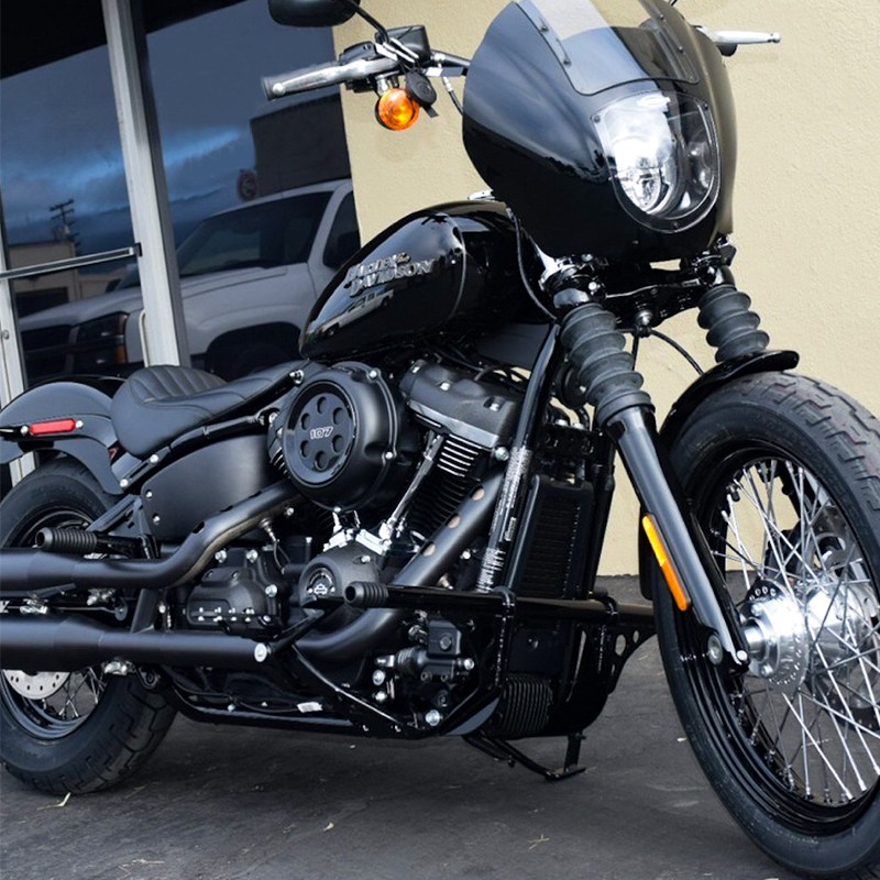 现货chiefdom哈雷摩托车街霸路威改装ds风格前护摩托车保险杠