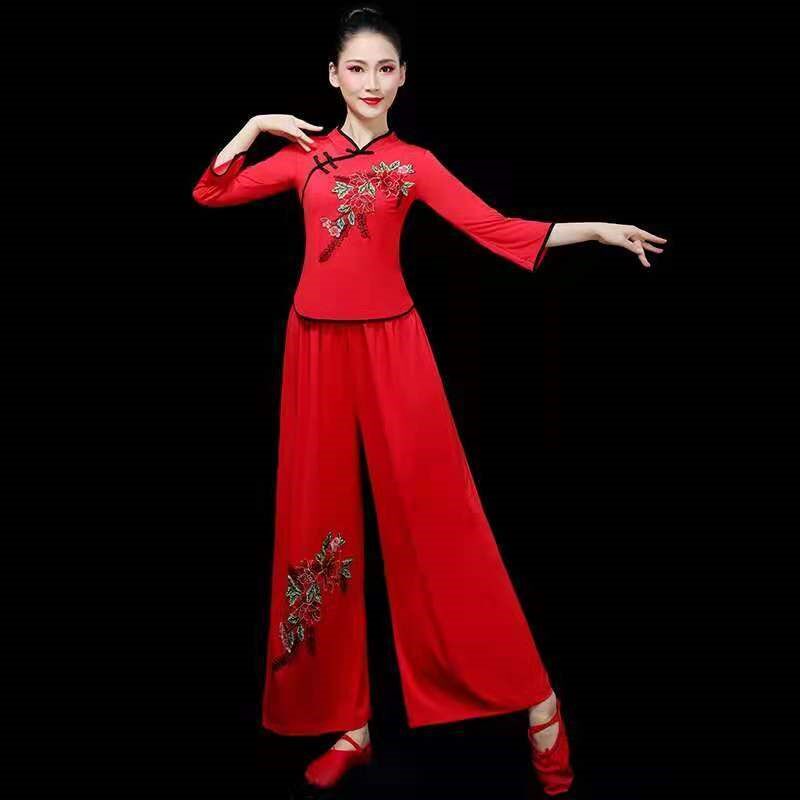 服装舞蹈广场舞新款套装秧歌女中中老年民族风团体广场舞套装
