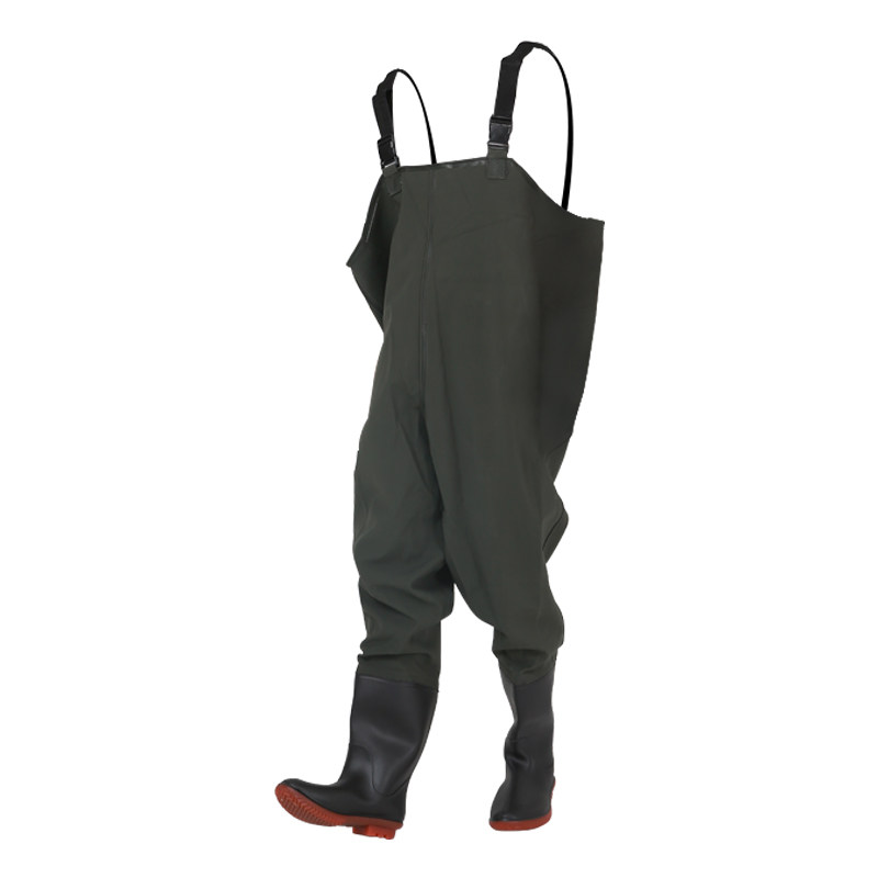 下水半身防水衣雨裤渔皮叉裤钓鱼捕鱼全身连体钓鱼服