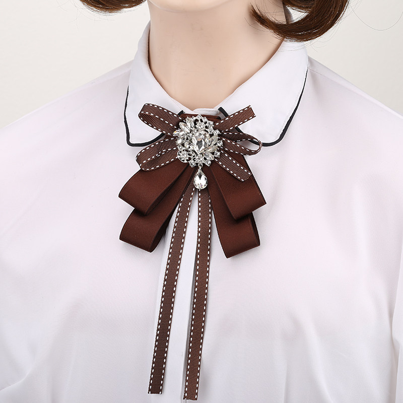 衬衣领结配饰女士韩版时尚甜美蝴蝶结百搭装饰领结