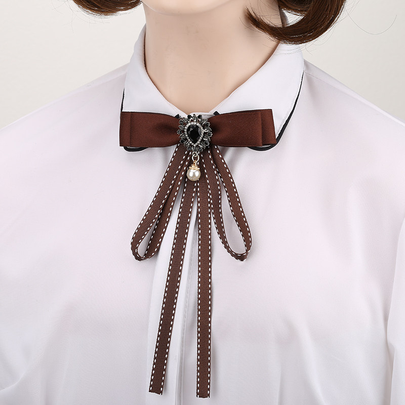 衬衣领结配饰女士韩版时尚甜美蝴蝶结百搭装饰领结