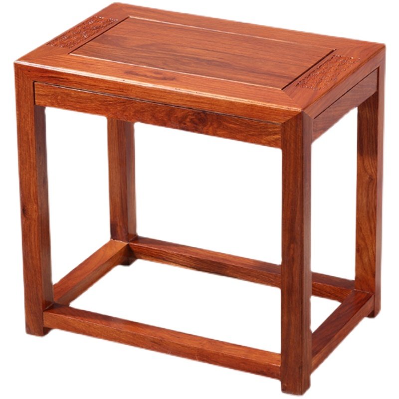 方凳红木餐椅板凳长方实木梳妆茶桌花梨中式矮凳