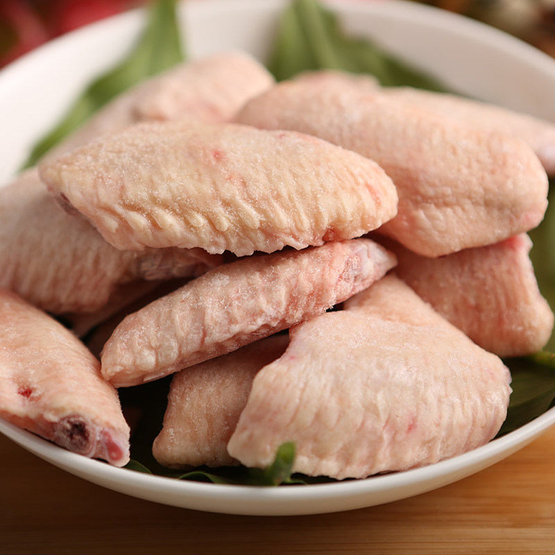 祥泰丰半成品奥尔良烤翅鸡中翅 1kg 鸡翅膀翅中微波烧烤食材 包邮