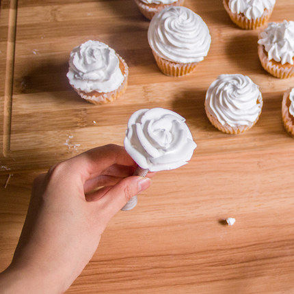 烘焙裱花工具 铝合金手握裱花棒 裱花托 裱花针 玫瑰裱花棒