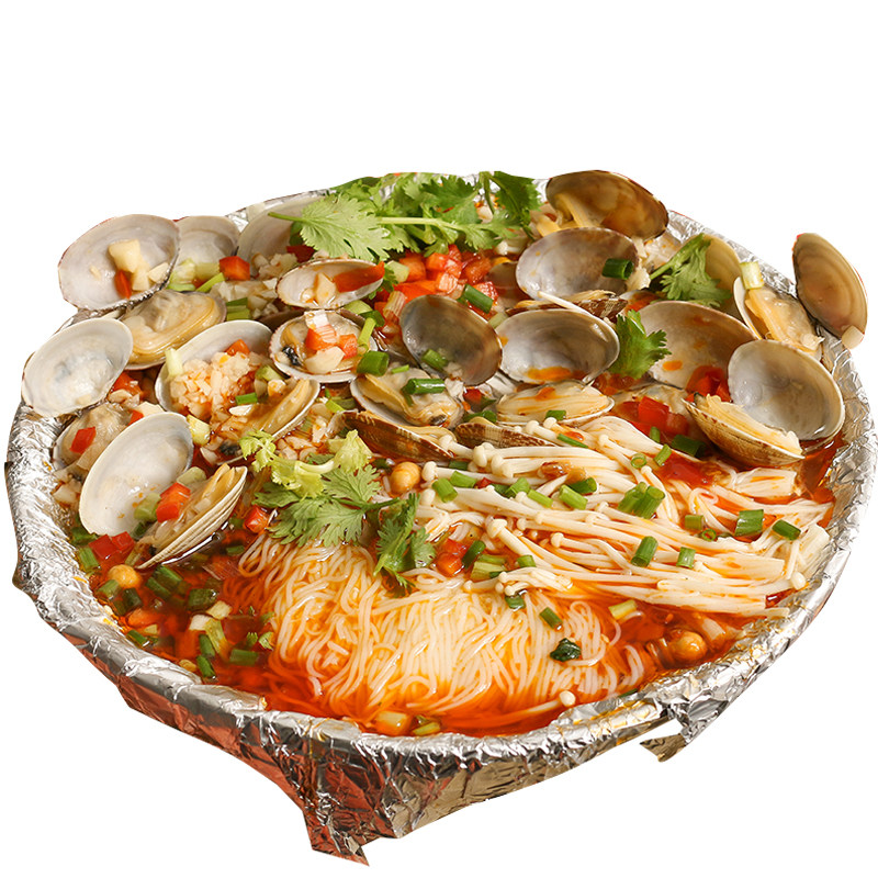 蒜蓉花甲海鲜粉红汤细粉丝可煮可泡方便速食螺蛳粉