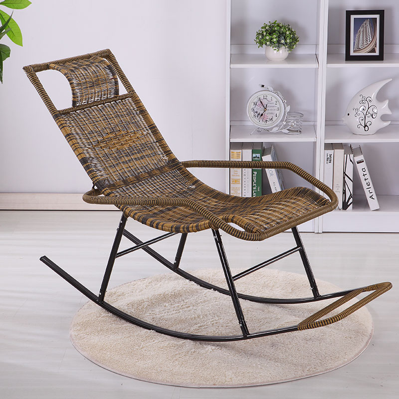 老人摇椅藤椅躺椅逍遥成人摇摇阳台休闲椅子午睡懒人午休家用客厅