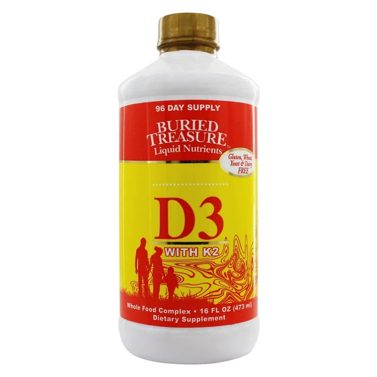 buriedtreasureproducts液体维生素d3k2-2000iu复合