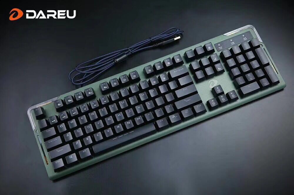 达尔优牧马人ck550红外机械键盘光轴网吧键盘