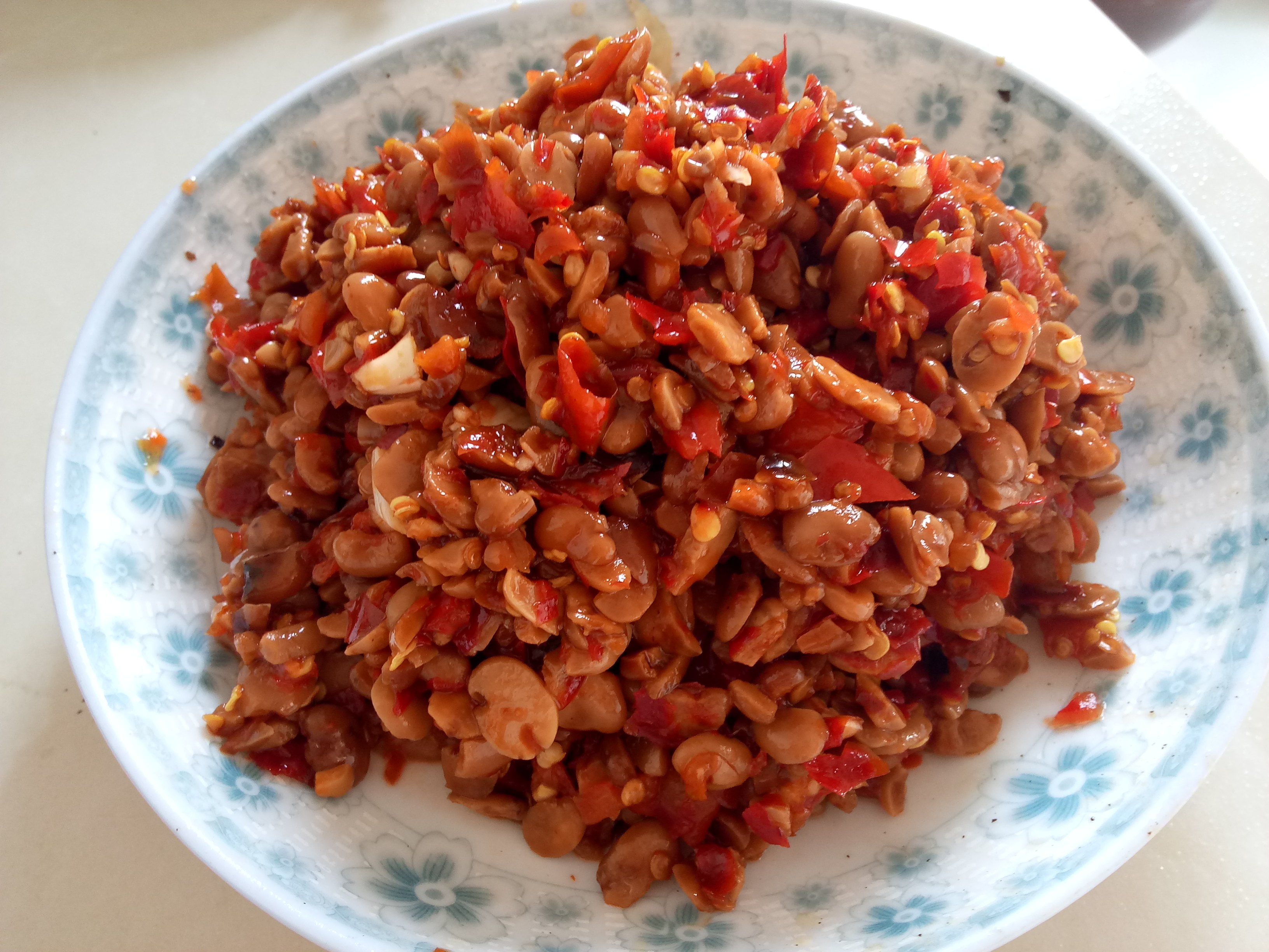 2瓶装湖北监利农家蚕豆酱 豆瓣酱 豌豆酱 碗豆酱 特辣原味酱香性