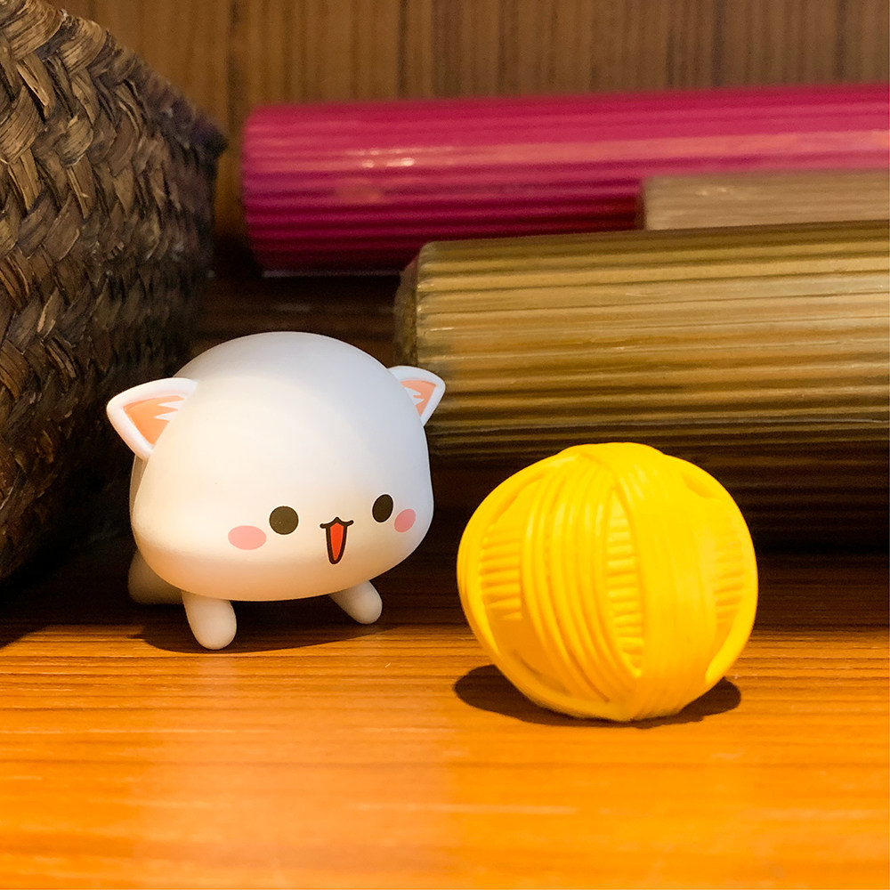 蜜桃猫 贱萌猫盲盒 可爱卡通微信表情包手办潮流公仔女生生日礼物