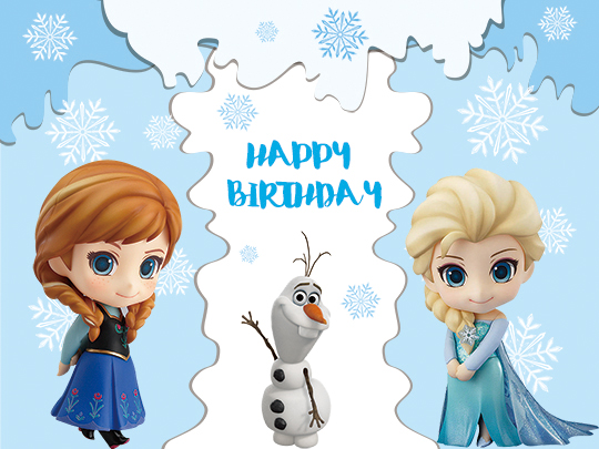 艾莎安娜公主生日背景背景墙墙布冰雪奇缘派对海报节日装扮用品