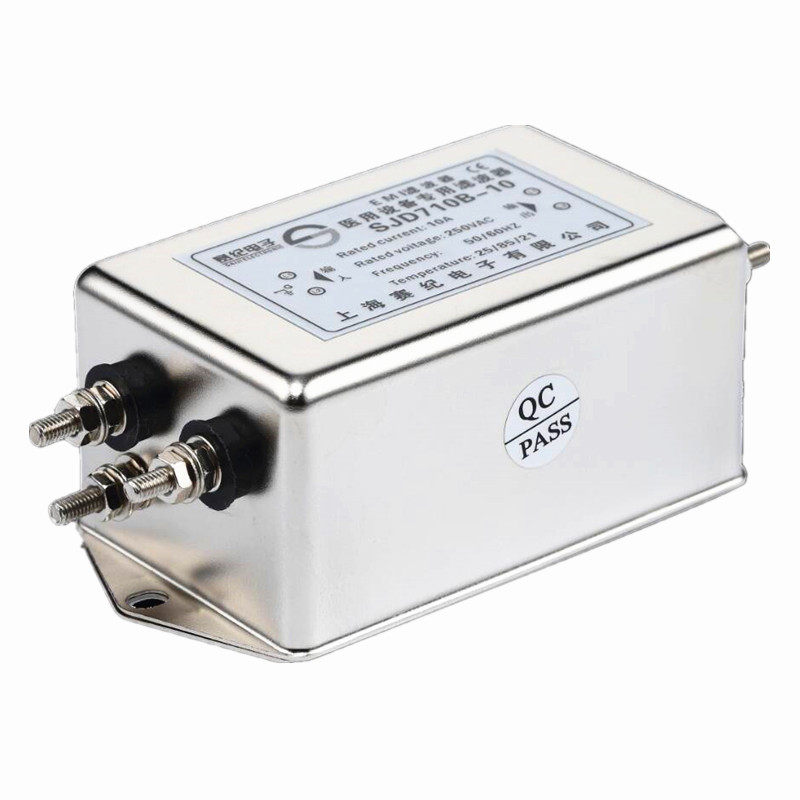 单相220v医疗设备专用三节emi电源滤波器sjd710b3a6a10a20a电源滤波器