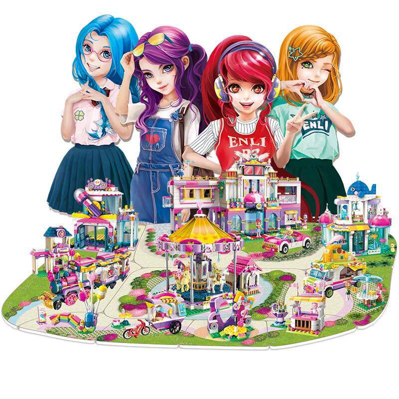 启蒙小镇小女孩系列积木雪莉6-12岁女童拼装小颗粒玩具生日礼物