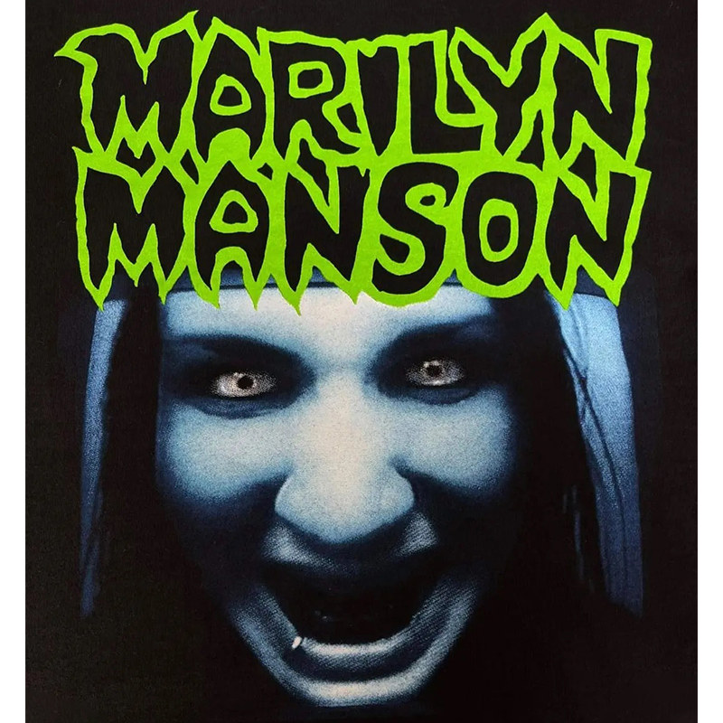 marilynmanson玛丽莲曼森重金属乐队摇滚短袖恤男oversizet恤