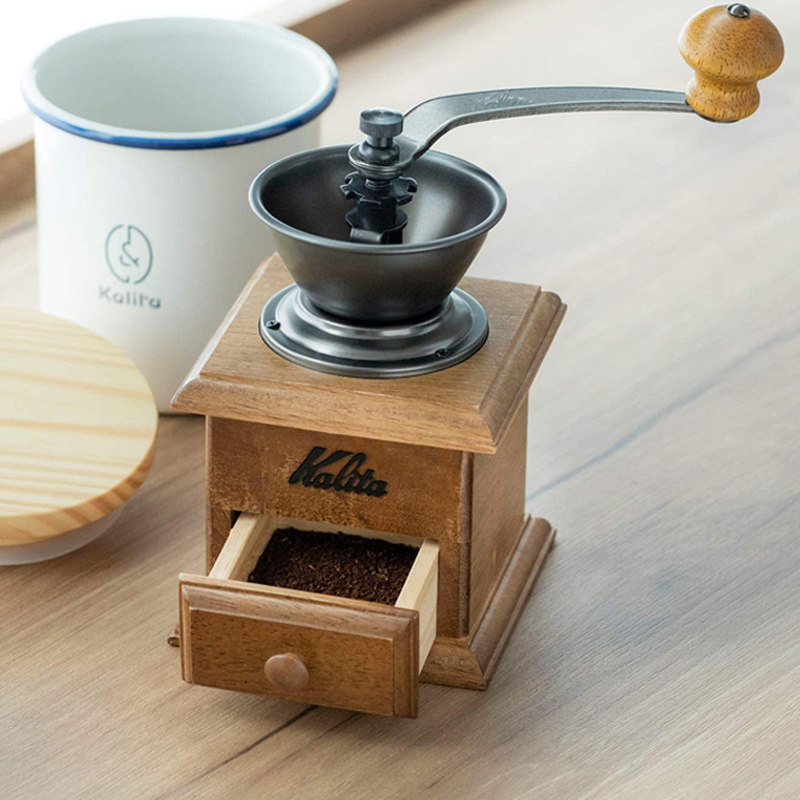 日本kalita卡莉塔手摇磨豆机复古古式手磨咖啡豆机手动磨豆机