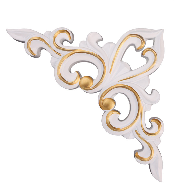 欧式电视背景墙装饰贴花pu角花对花罗马柱影视墙边框装饰简约现代