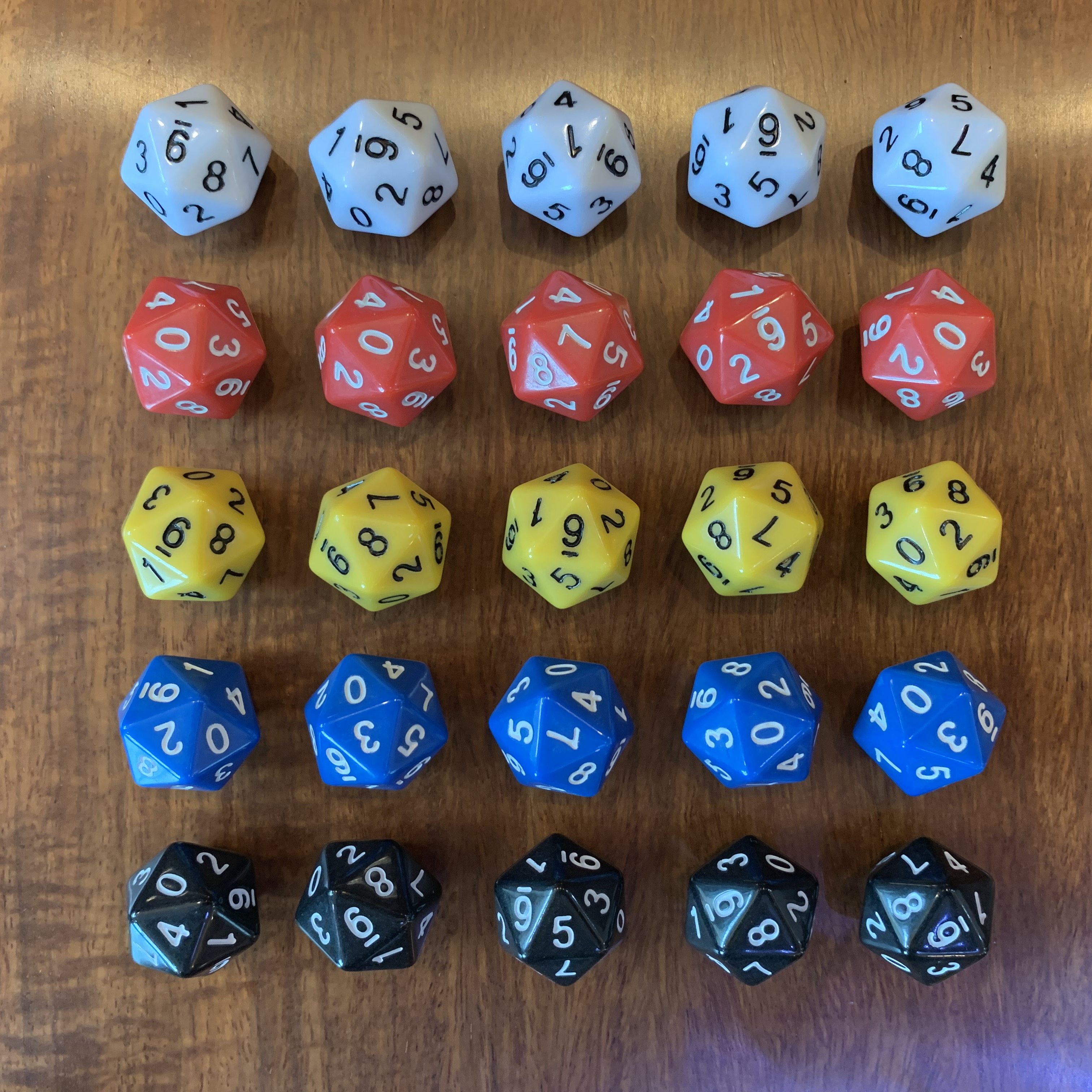 双数骰子重复0-9两遍没有数字11-20d20double色子