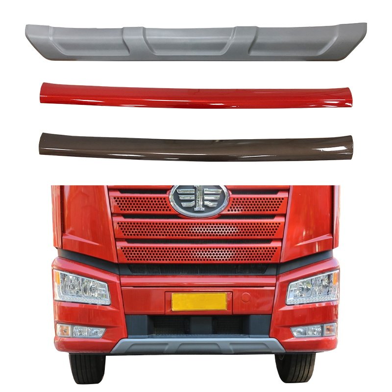 适配解放j6p保险杠下饰条副杠银色防撞扰流货车保险杠