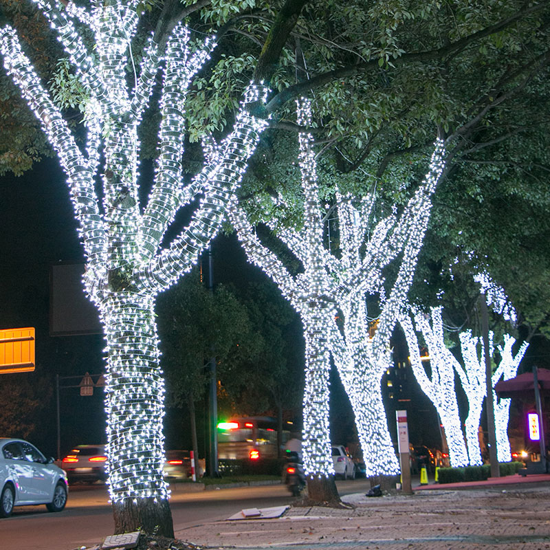 led彩灯闪灯串灯满天星户外防水缠绕树灯亮化装饰灯