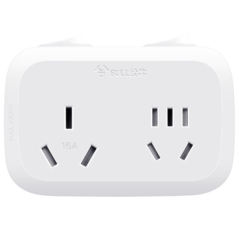 公牛插座转换器16a转10a大功率一转二无线扩展插头插孔空调热水器