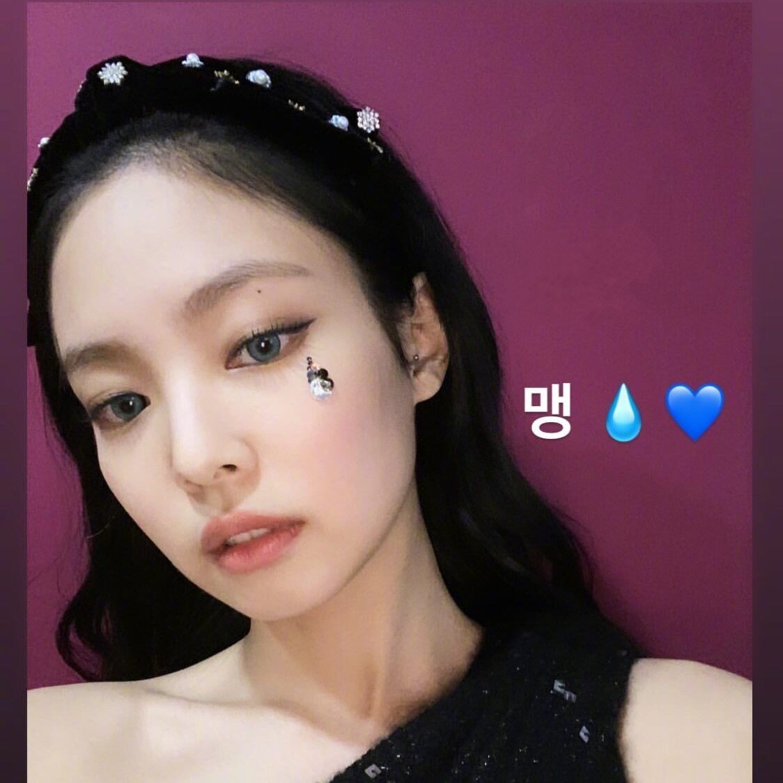 韩国金智jennie同款丝绒蝴蝶结雪花发箍奢华头箍发饰