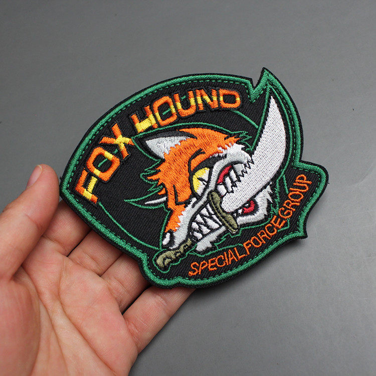 刺绣魔术臂章徽章动物个性长方形臂贴战术织唛贴章