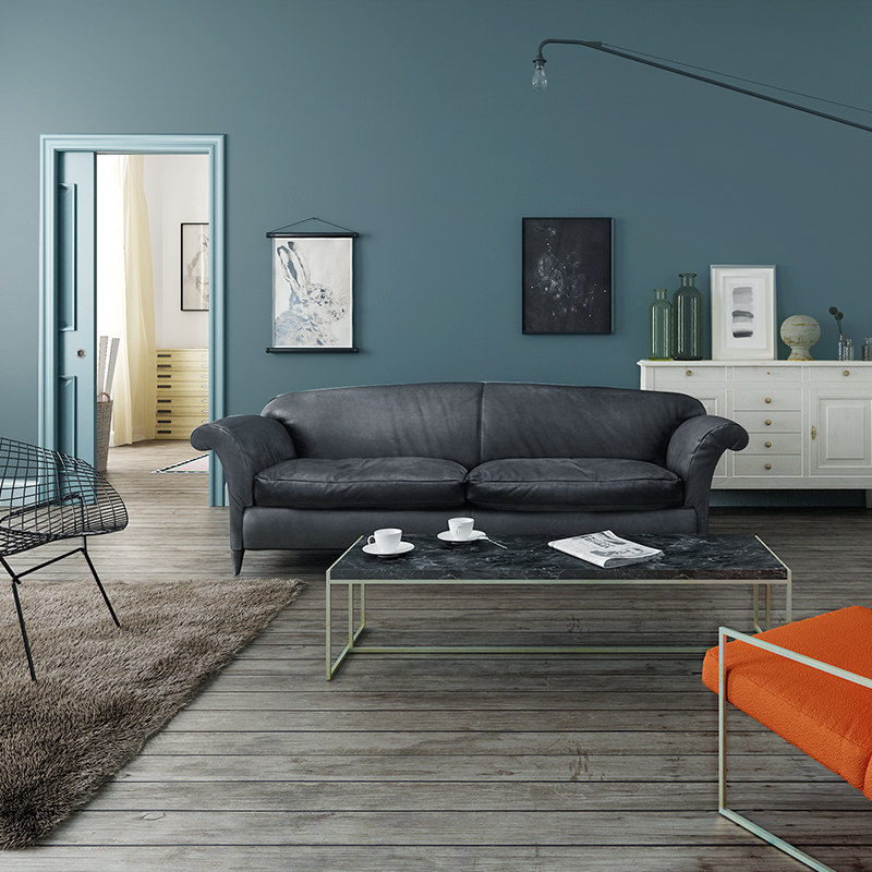 孔雀蓝净电视背景墙壁纸北欧风格卧室纯色灰绿无纺布墙纸