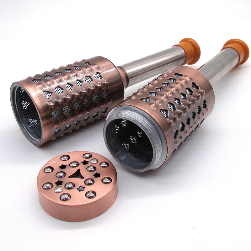 新型连体艾灸棒特特大号古铜温灸棒滚压推背按艾灸