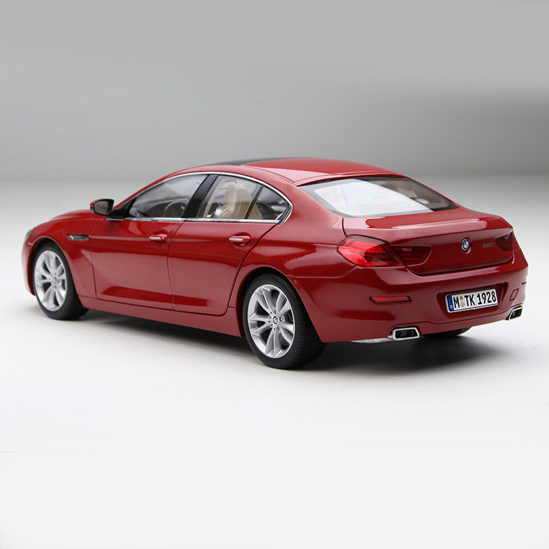 paragonbmw宝马合金汽车模型红色开门车模