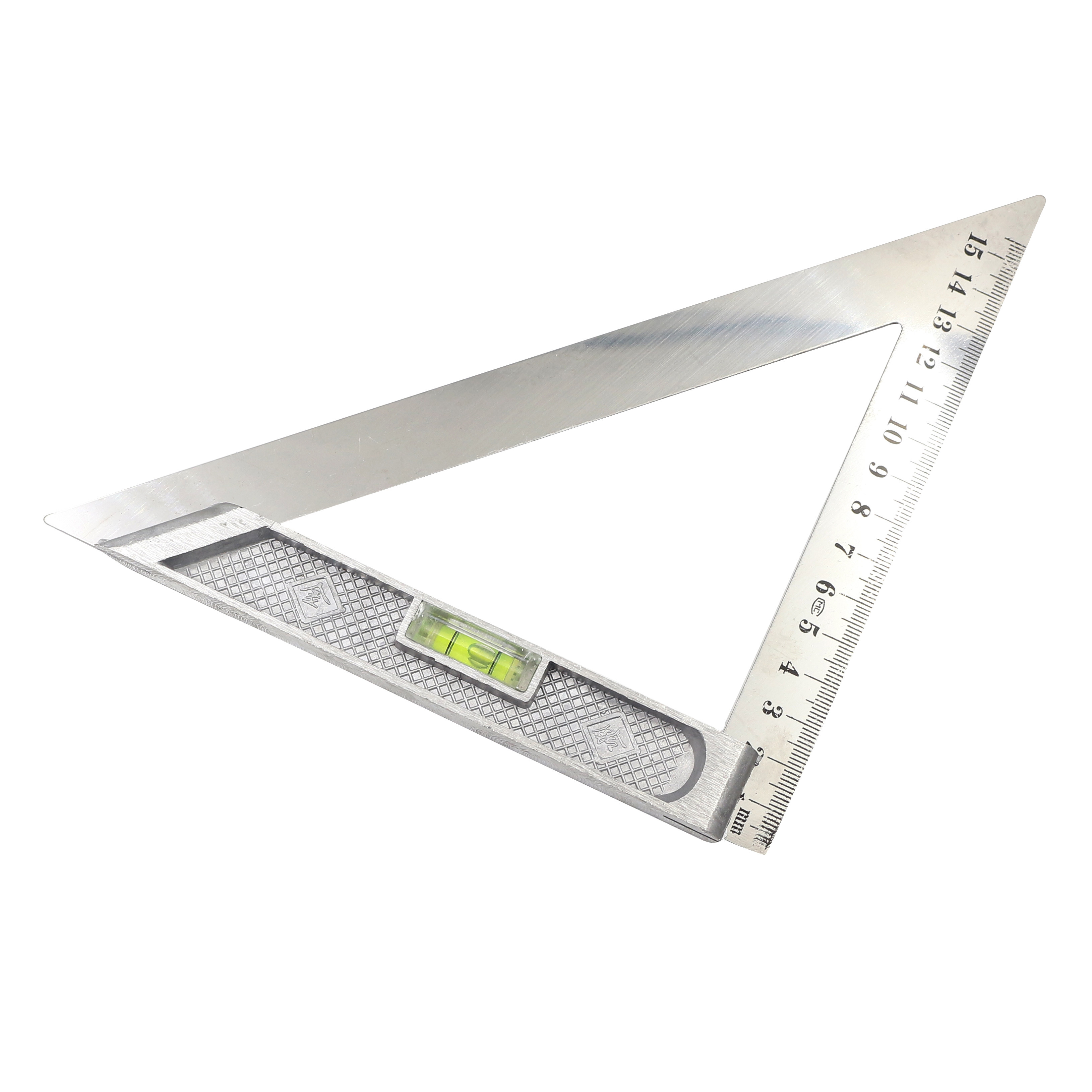 木工水平不锈钢三角尺加厚高精度多功能45度铝合金直角尺角尺