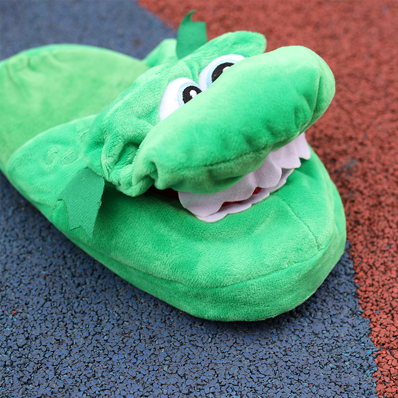 搞怪鳄鱼可张嘴鱼拖鞋小鳄鱼网红卡通