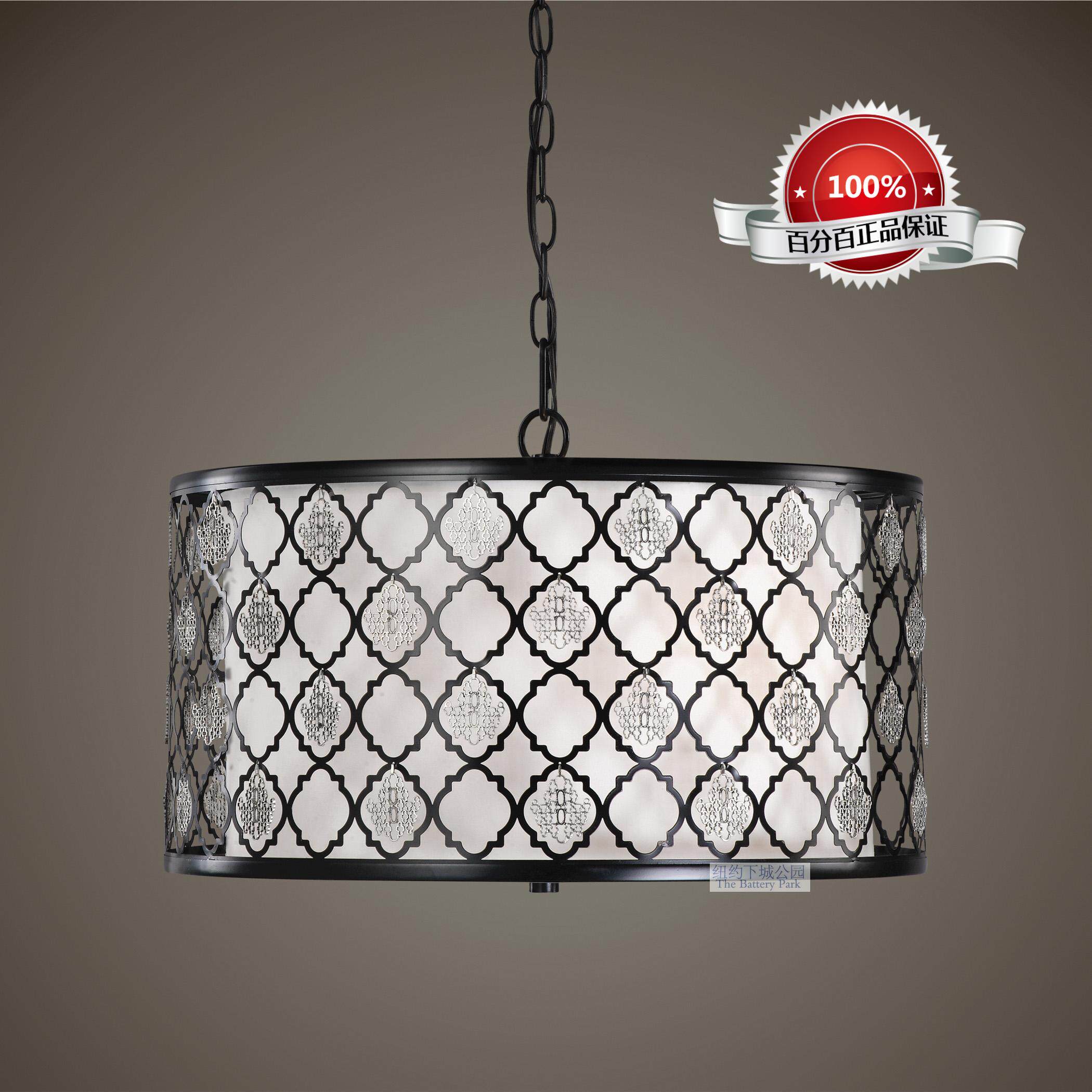 纽约下城公园进口uttermost天工开物细密镂空雕刻宫廷客厅吊灯
