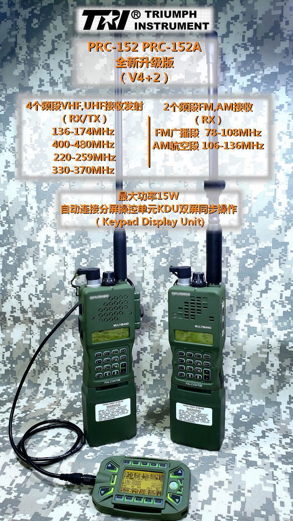 TRI仪器全新升级PRC-152(MULTIBAND)多波段手持式调频电台