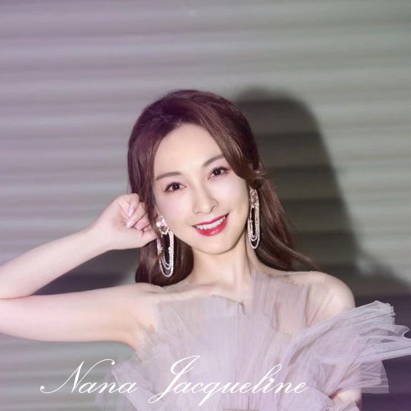 nanajacqueline喜哥吴昕同水晶水滴耳环黄粉两色气质耳环