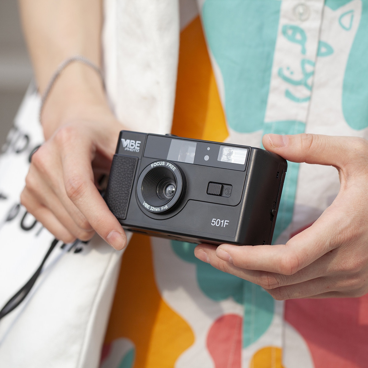 全新德国vibe 501f 包邮 复古135胶片傻瓜相机闪灯 photo胶卷相机