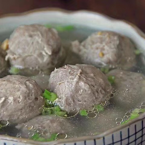 牛肉永定下洋肉丸牛筋福建客家土楼现打注水牛丸
