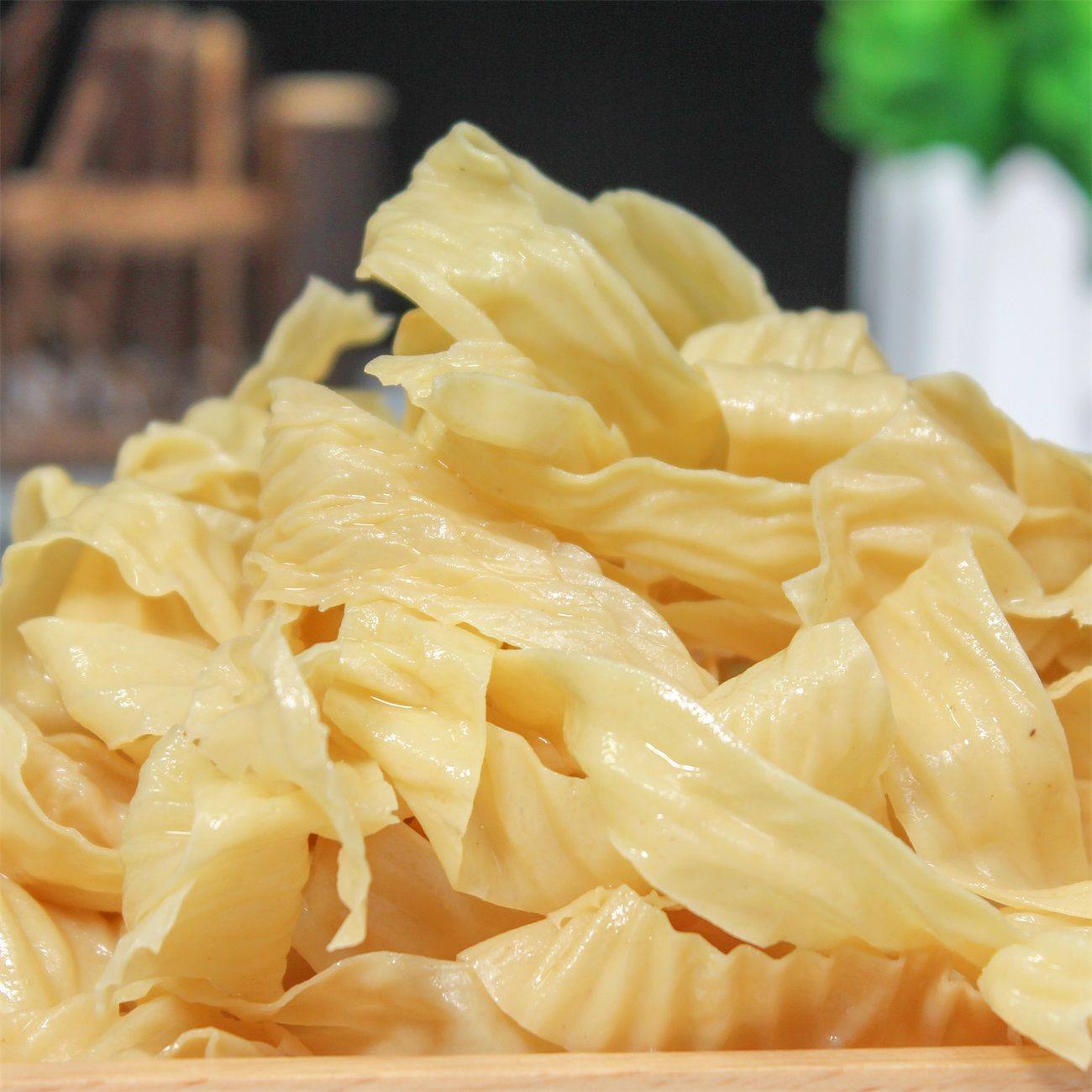 特惠5斤东北干豆皮丝2500g干货油豆皮腐竹人造肉蛋白肉豆制品_双氙车