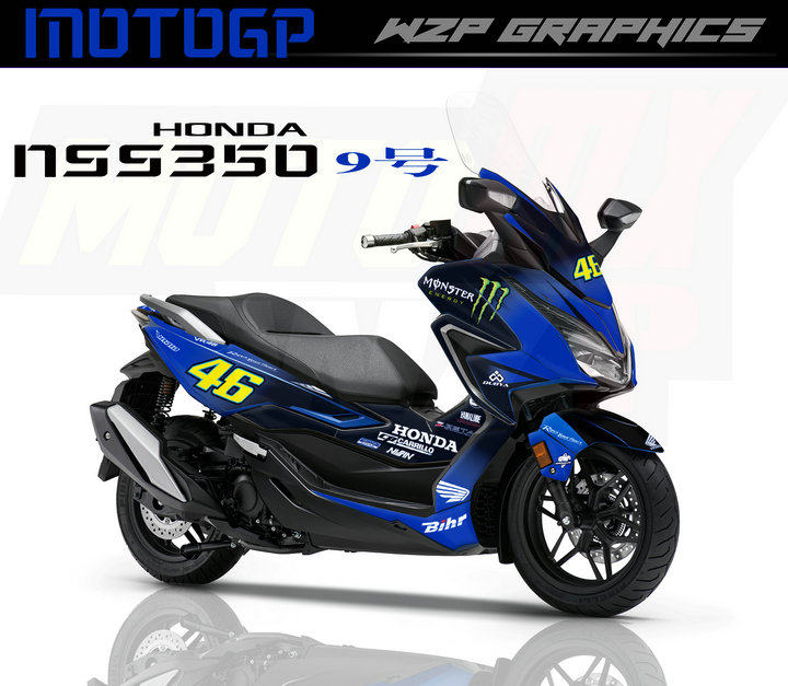 适用本田佛沙nss350个性改装全车贴花贴纸motogp贴纸