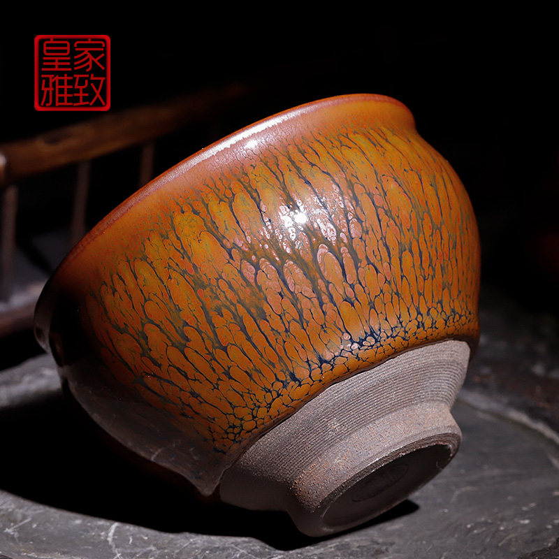 名师张家华佛光建盏茶杯纯手工鹧鸪茶盏杯 皇家雅致博物馆收藏同款