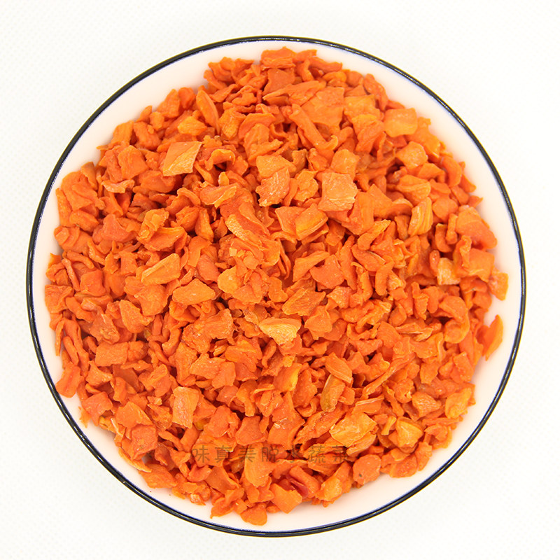 胡萝卜颗粒500克脱水蔬菜农家自制干货方便方便面脱水蔬菜