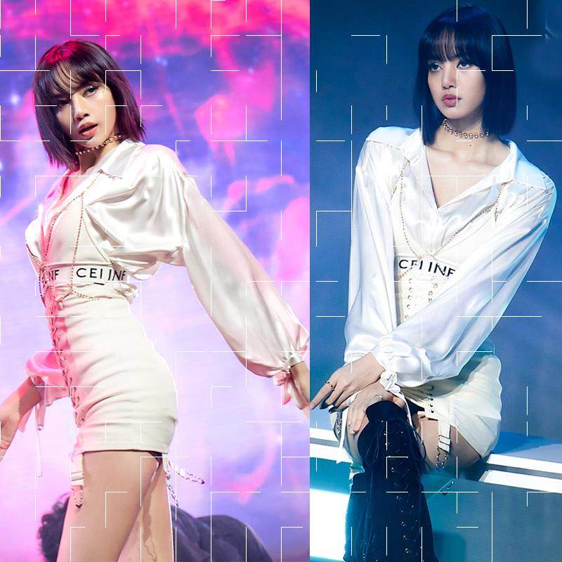 青春有你3lisa同款衣服白色衬衫设计洋气上衣衬衫